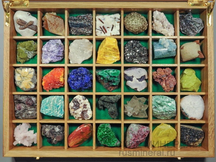 Коллекция минералов (Россия и страны ближнего зарубежья), 35 образцов